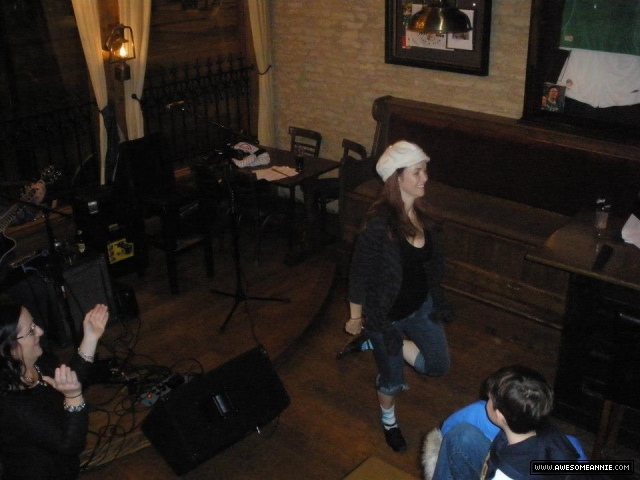 Annie Wersching dances at McNally's Irish Pub