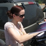 Annie Wersching signing autographs for fans at Nuts for Mutts Dog Show 2009