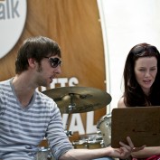 Annie Wersching and Joel David Moore at Nutts for Mutts 2010