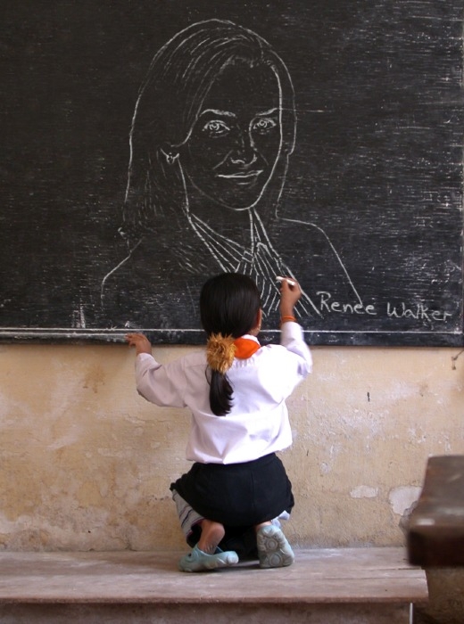 Renee Walker chalkboard by atomicentity