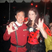 Annie Wersching and George Takei at Halloween Party 2009