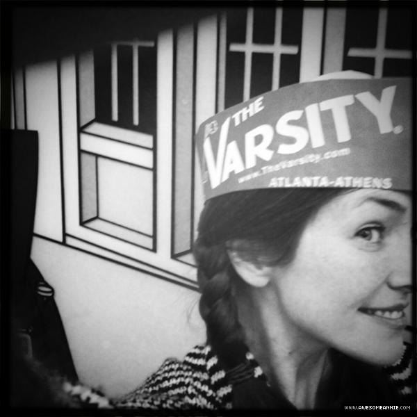 Annie Wersching visits The Varsity in Atlanta