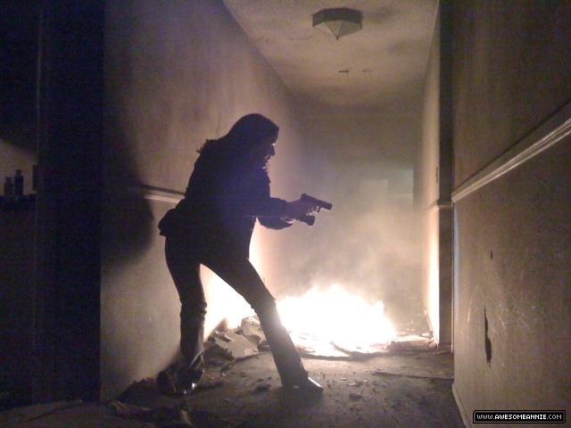 Annie Wersching as Renee Walker apartment complex fire