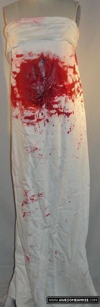 Renee Walker bloody bed sheet - front