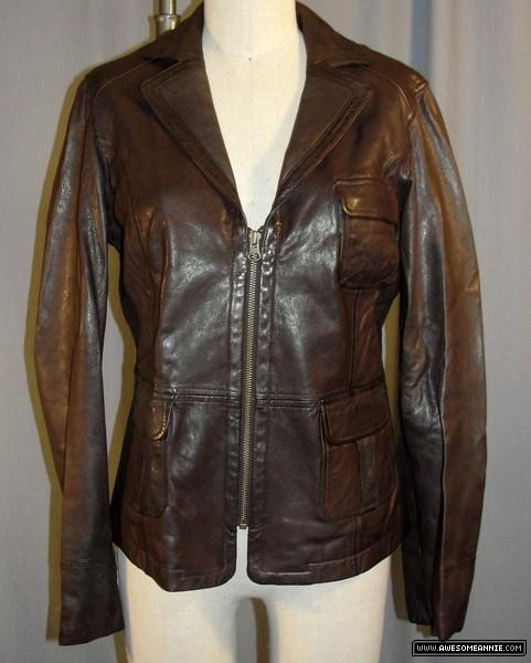 Renee Walker's leather Gap jacket 24 Season 7 - Front