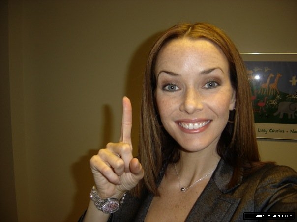 Annie Wersching as Amelia Joffe first day of filming General Hospital