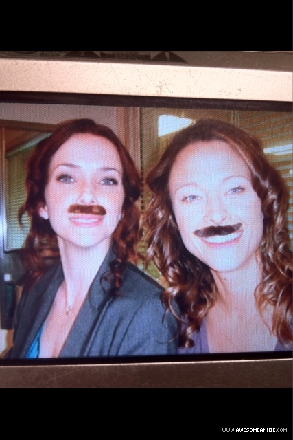 Annie Wersching and Scottie Thompson on Partners st April Fools Day