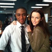 Annie Wersching and Lee Thompson Young on Rizzoli & Isles set