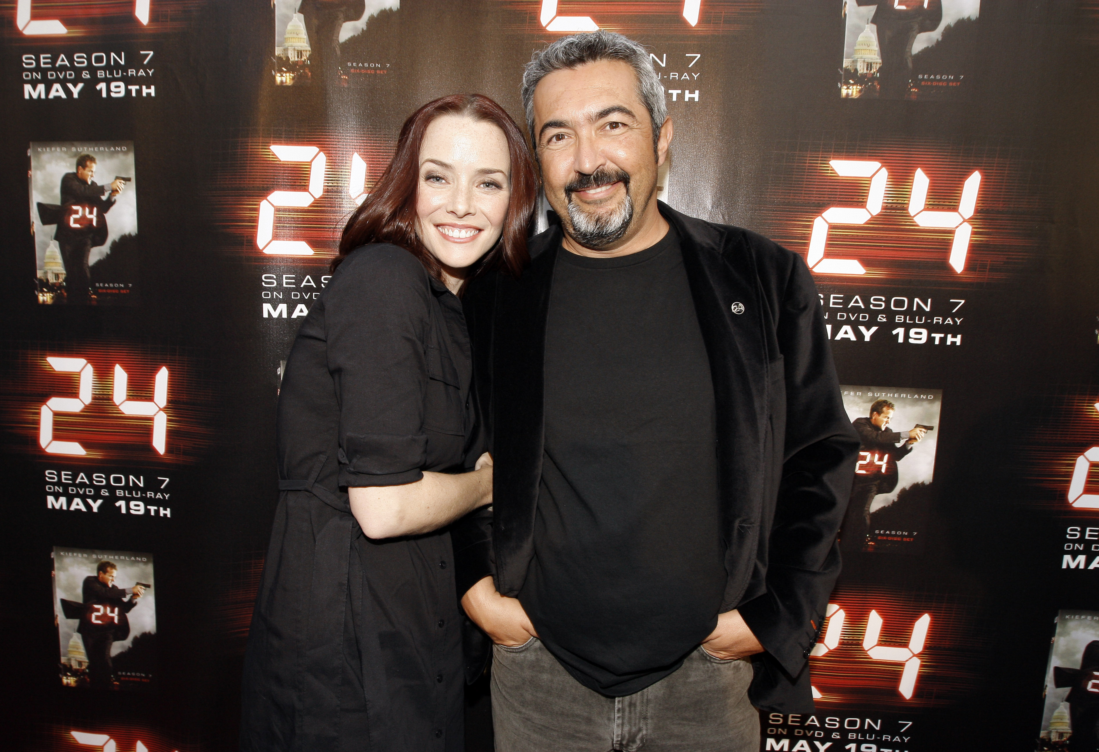 Annie Wersching and Jon Cassar at 24 Season 7 Finale Screening