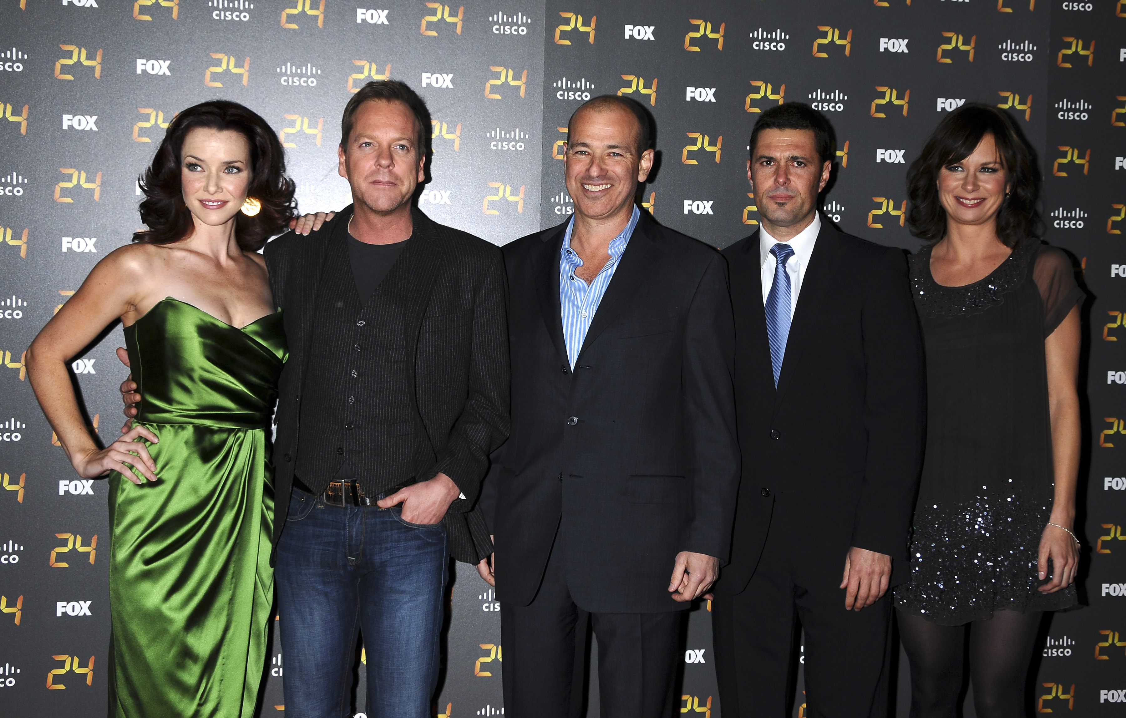 Annie Wersching, Kiefer Sutherland, Howard Gordon, Carlos Bernard and Mary Lynn Rajskub