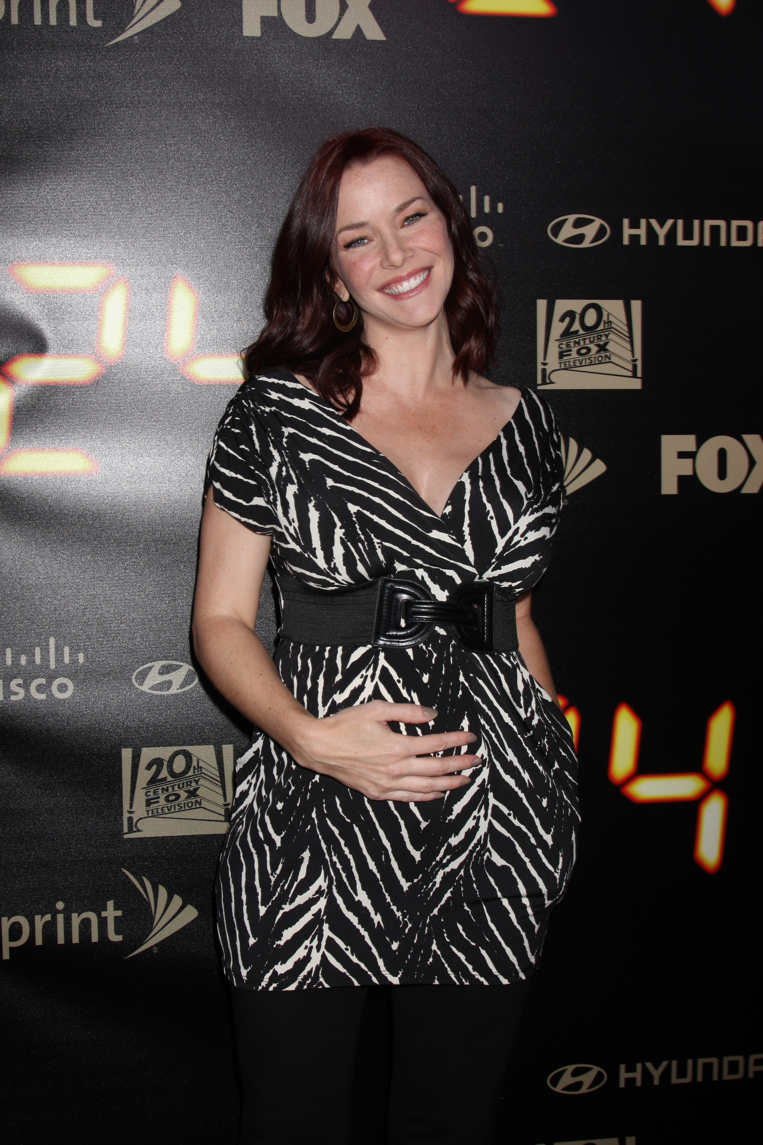 Annie Wersching huge smile at 24 Series Finale Party