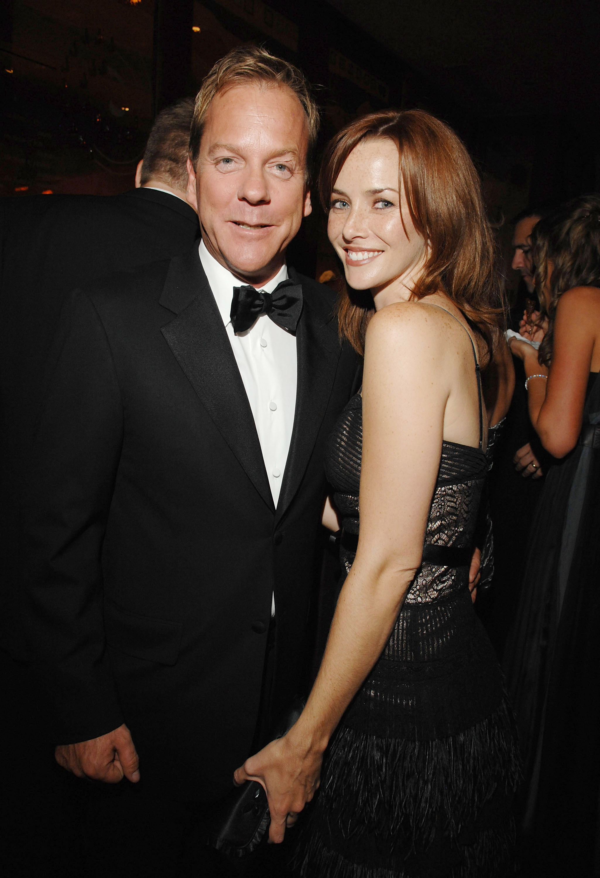 Annie Wersching and Kiefer Sutherland at 59th Annual Primetime Emmy Awards