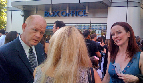 Annie Wersching and Glenn Morshower at American Idol finals