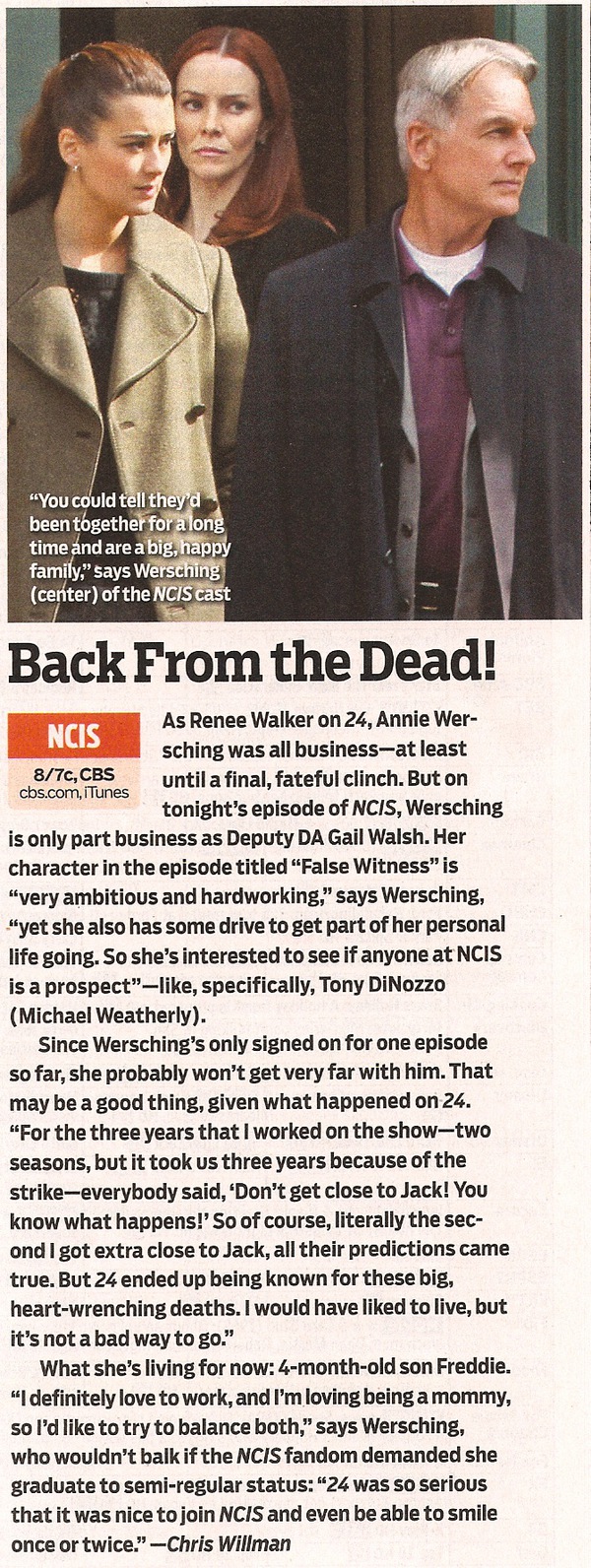 Annie Wersching in TV Guide December 2010