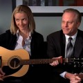 Annie Wersching playing guitar in Boston Legal
