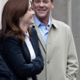 Annie Wersching and Kiefer Sutherland on 24 set