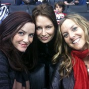 Annie Wersching, Mary Lynn Rajskub, and Mari Michelle at 24 Hockey Game