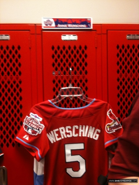 Annie Wersching's jersey in Celebrity Softball Game 2009
