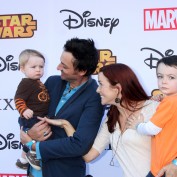 Annie Wersching and family attend Disney's VIP Halloween event