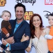 Annie Wersching and family attend Disney's VIP Halloween event