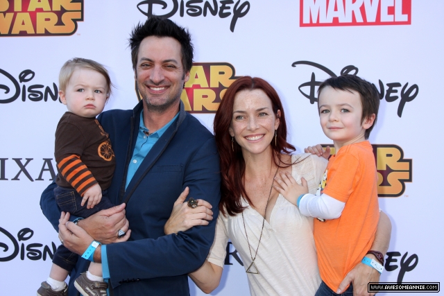Annie Wersching and family attend Disney's VIP Halloween event