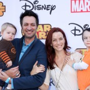 Annie Wersching and family attend Disney's VIP Halloween event