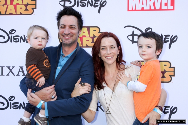 Annie Wersching and family attend Disney's VIP Halloween event