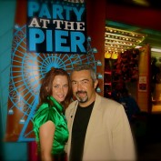 Annie Wersching with Jon Cassar at FOX All-Star Party at the Pier