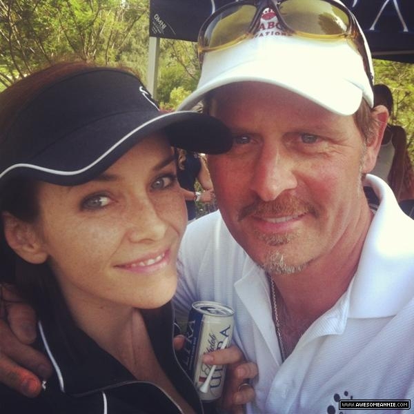 Annie Wersching with Jeffrey Nordling at Hack n Smack 2012