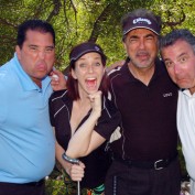 Annie Wersching with Joe Mantegna at Hack n' Smack 2012