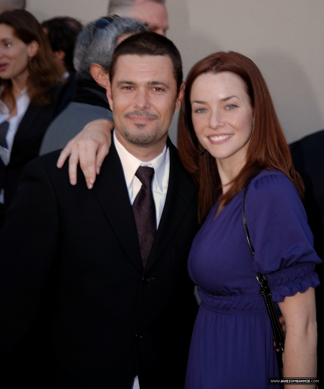 Annie Wersching and Carlos Bernard at Walk of Fame