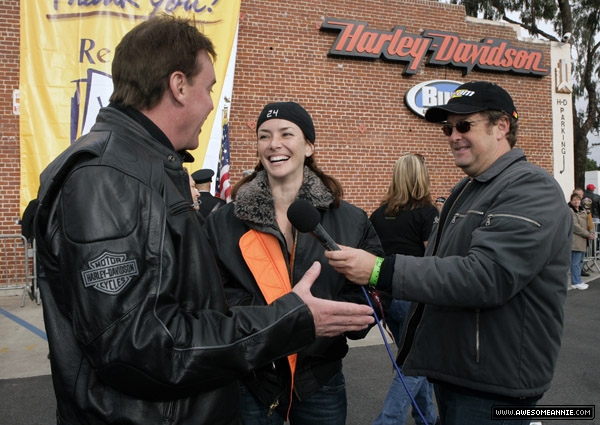 Annie Wersching with Mark Kriski, and Sam Rubin at 24th Annual Love Ride