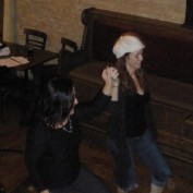 Annie Wersching dancing at McNally's Irish Pub