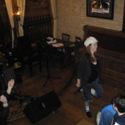 Annie Wersching dances at McNally's Irish Pub