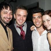 Annie Wersching with Stephen Full, Shane Scheel, and Steve Mazurek