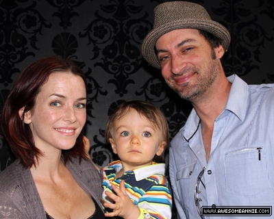 Annie Wersching and Stephen Full with son Freddie