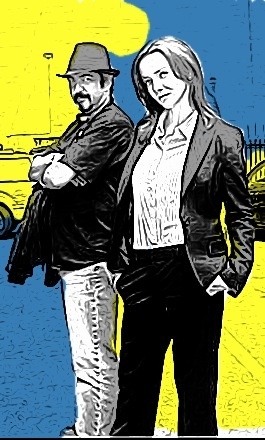 Annie and Jon Cassar comic-book style