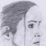 Renee Walker face sketch by IcarusTyler