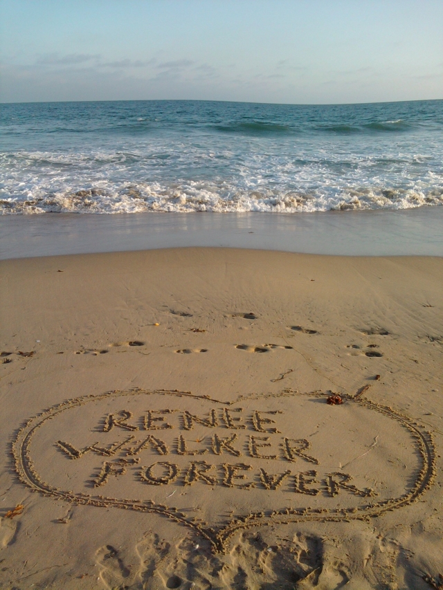 Renee Walker Forever beach message