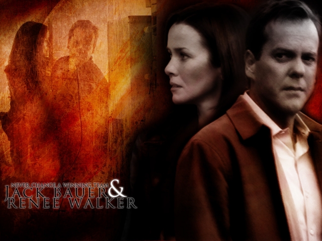 Jack Bauer and Renee Walker 'Winning Team' wallpaper