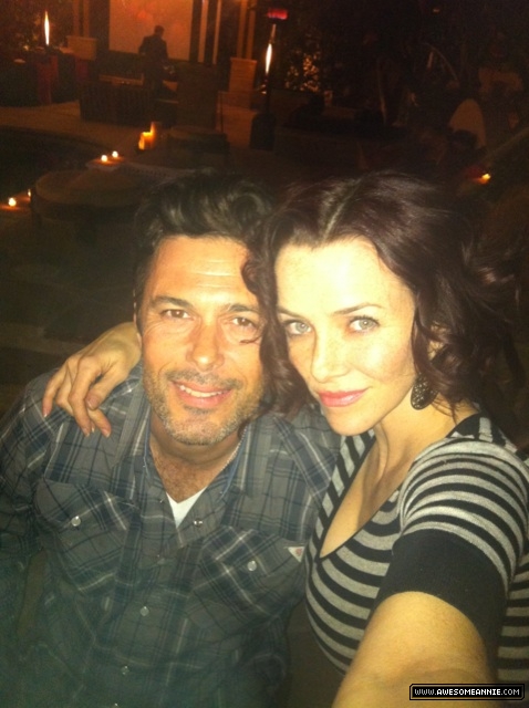 Annie Wersching with Carlos Bernard