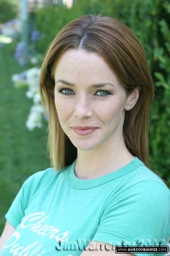 Annie Wersching in garden