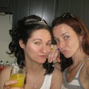 Annie Wersching with friend Mary McAteer