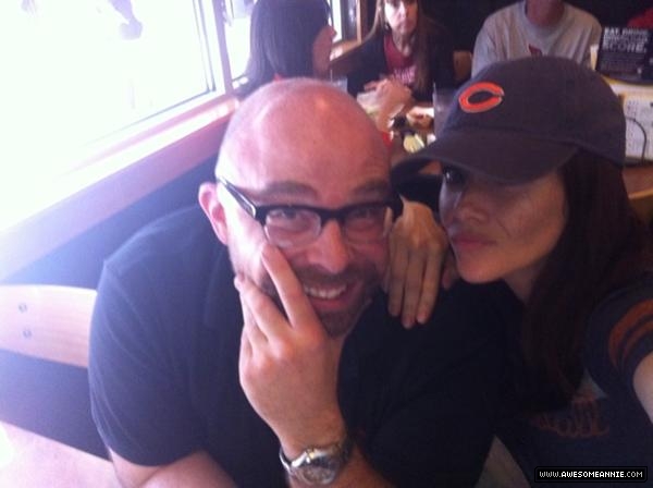 Annie Wersching with friend Ryan Quick