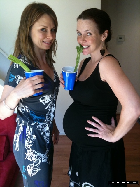 Mary Lynn Rajskub and pregnant Annie Wersching
