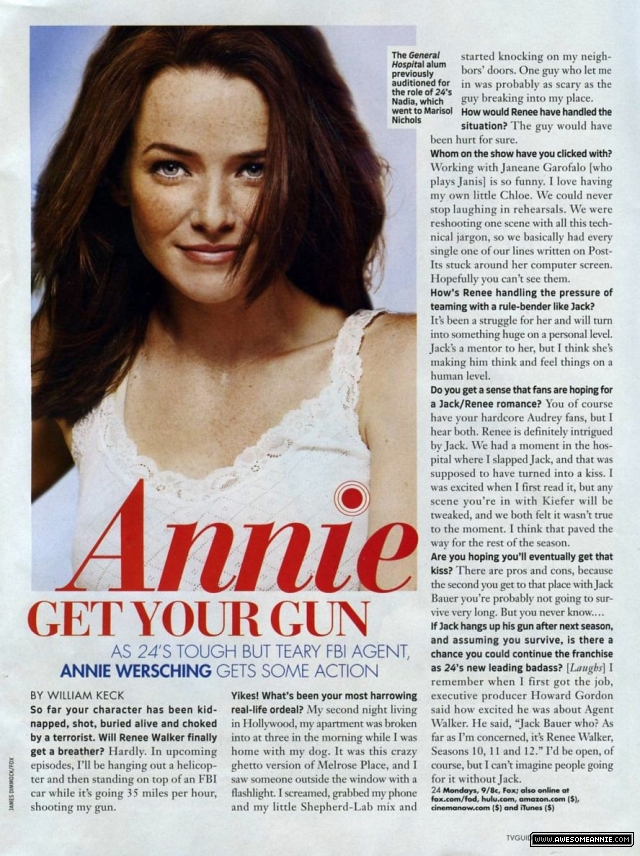 Annie Wersching TV Guide March 16, 2009