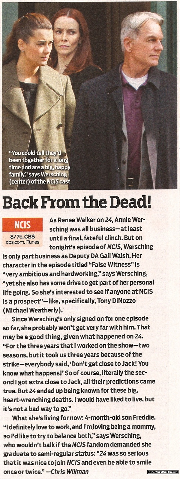 Annie Wersching in TV Guide December 2010