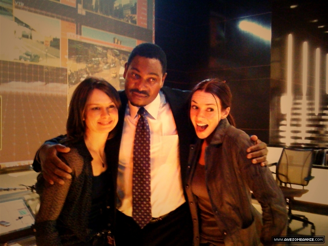 Annie Wersching, Mary Lynn Rajskub, and Mykelti Williamson Behind the Scenes at CTU