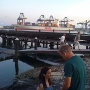 Annie Wersching rehearses a scene 24 Season 8