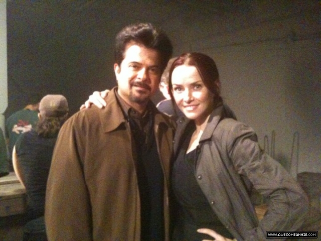 Annie Wersching and Anil Kapoor 24 Season 8